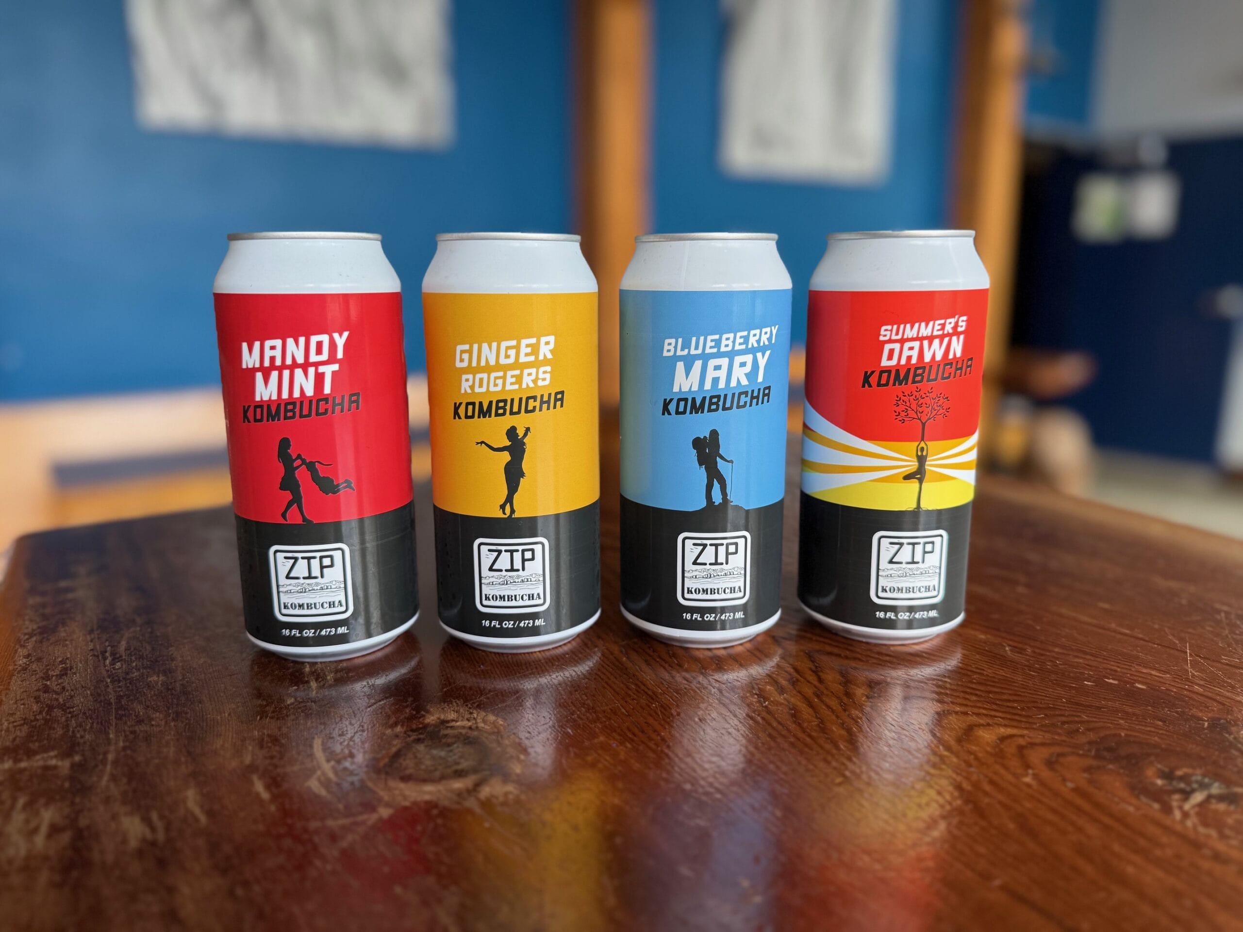 ZIP Kombucha label artwork
